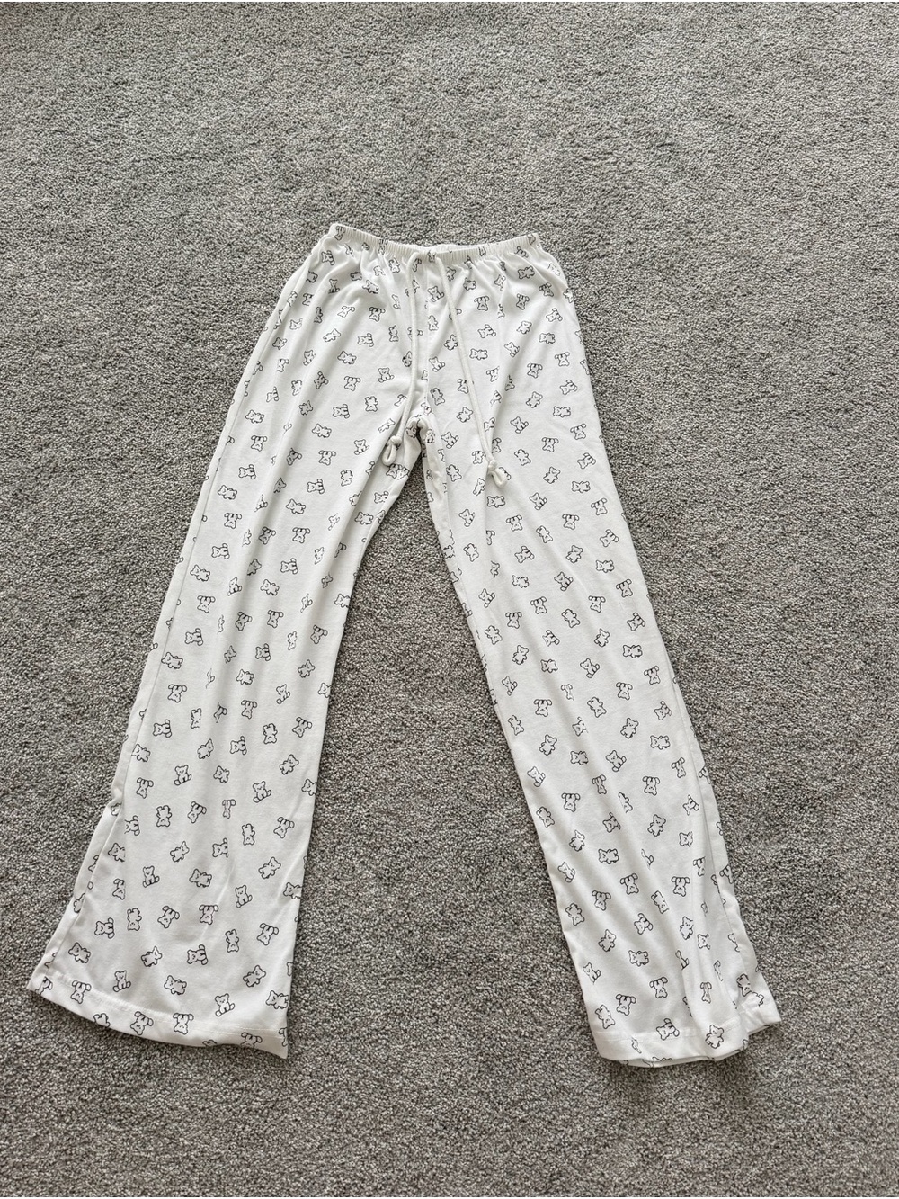Women’s Cream Printed Lounge Pajama Pants